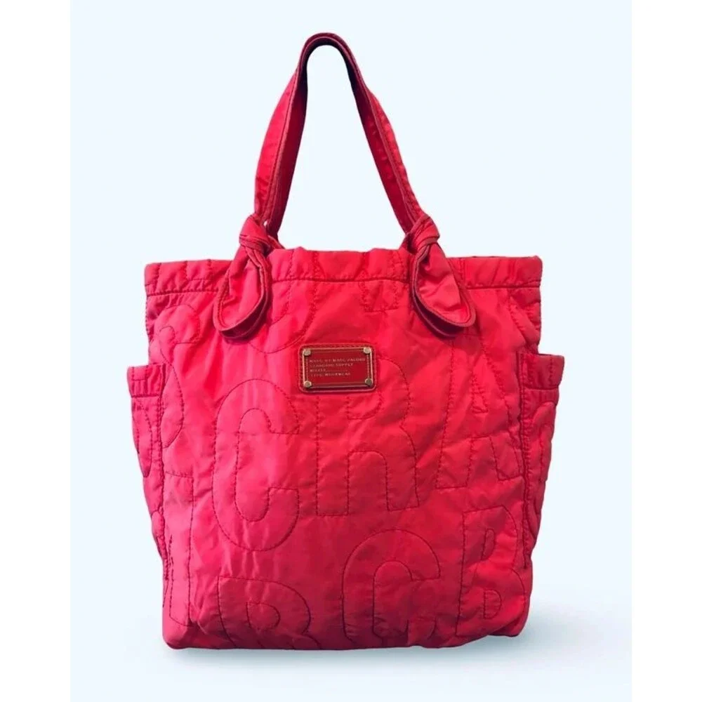 Authentic Marc by Marc Jacobs Pretty Nylon Medium Tate Tote - Hot Pink